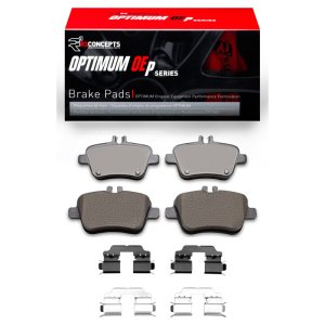 Mercedes-Benz B Electric Drive Brake Pads - Rear - R1 Concepts - Optimum OE Pads & Hardware Kit - `14-`17